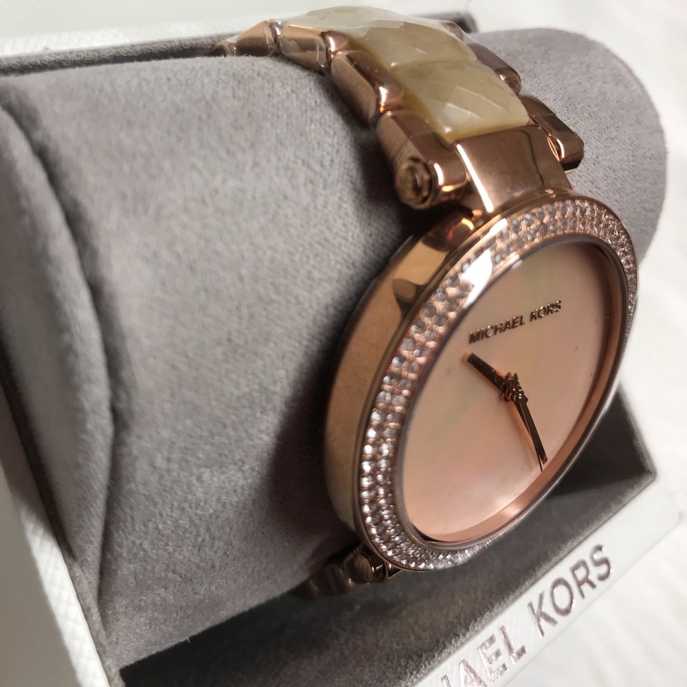 ✨New MK| Pearls & Crystals Accent Bracelet Watch - Picture 5 of 7